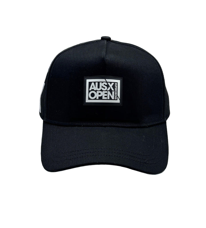 AUSX OPEN 24 BLACK SNAPBACK HAT